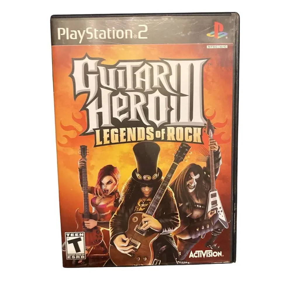 Guitar Hero lll 3 Legends of Rock (PlayStation 2 PS2) Complete w/ Manual